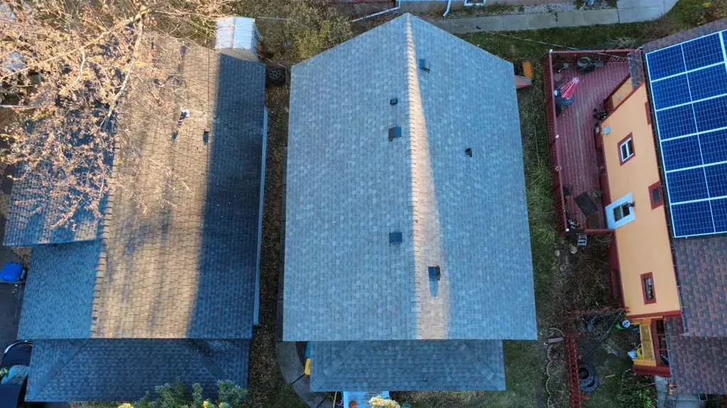 Completed residential roof in Superior, Wisconsin
